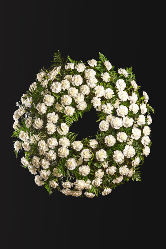 Corona funeraria estándar para tanatorio | Azahar Floristas, San Martín de Valdeiglesias