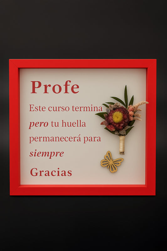 Marco personalizado con flores